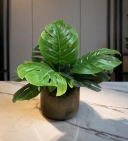 Artificial Monstera Plant.