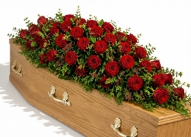All Rose Coffin Spray