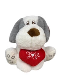 Love heart dog